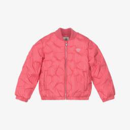 Guess-Girls Satin Quilted Pink Jacket | Childrensalon Outlet