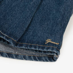 Guess-Girls Shimmering Blue Denim Skort | Childrensalon Outlet