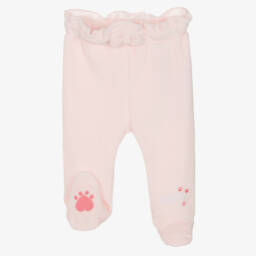 Guess-طقم أفرول قطن لون زهري وأبيض | Childrensalon Outlet