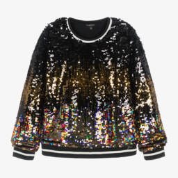 Guess-Girls Sparkling Sequin Knit Top | Childrensalon Outlet