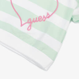 Guess-Girls Striped Cotton Jersey Hoodie | Childrensalon Outlet