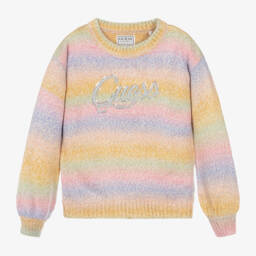 Guess-Girls Striped Rainbow Jumper | Childrensalon Outlet