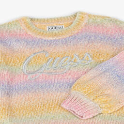 Guess-Girls Striped Rainbow Jumper | Childrensalon Outlet