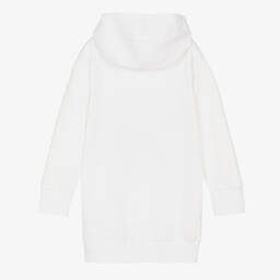 Guess-Белое хлопковое платье-худи | Childrensalon Outlet