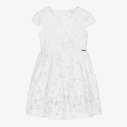 Guess-Girls White Floral Lace Dress | Childrensalon Outlet