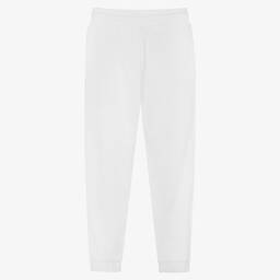 جيس-جوغر قطن جيرسي لون أبيض للبنات | Childrensalon Outlet