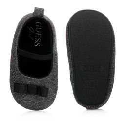 Guess-Grey Glitter Baby Shoes | Childrensalon Outlet