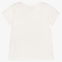 Guess-Ivory Cotton Baby T-Shirt | Childrensalon Outlet