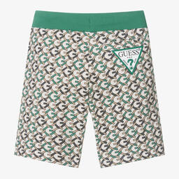 Guess-Junior Boys Beige Cotton Shorts | Childrensalon Outlet