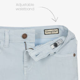 Guess-Junior Boys Pale Blue Cotton Shorts | Childrensalon Outlet