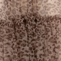 Guess-Junior Girls Beige & Brown Leopard Tulle Dress | Childrensalon Outlet