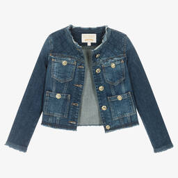 Guess-Junior Girls Blue Denim Jacket | Childrensalon Outlet