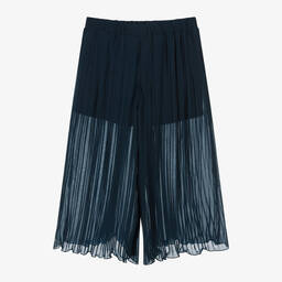 Guess-بنطلون بكسرات شيفون لون كحلي للبنات | Childrensalon Outlet