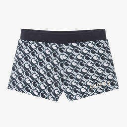 Guess-Junior Girls Blue & White Cotton Shorts | Childrensalon Outlet