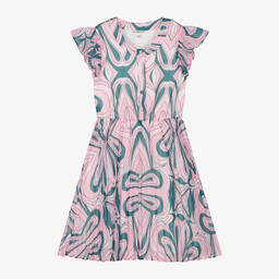 Guess-Junior Girls Pink Geometric Print Dress | Childrensalon Outlet