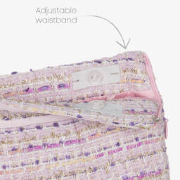 Guess-Junior Girls Pink & Lilac Tweed Shorts | Childrensalon Outlet