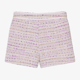 Guess-Junior Girls Pink & Lilac Tweed Shorts | Childrensalon Outlet