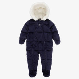 جيس-أوفرول للخروج مخمل مبطن لون كحلي للأطفال | Childrensalon Outlet