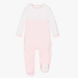 Guess-Розовый хлопковый комбинезон | Childrensalon Outlet