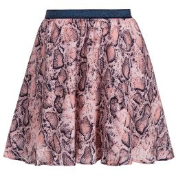 Guess Marciano-Pink Snakeskin Print Skirt | Childrensalon Outlet