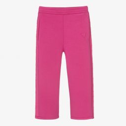 Guess-Pink Wide Leg Jersey Trousers | Childrensalon Outlet