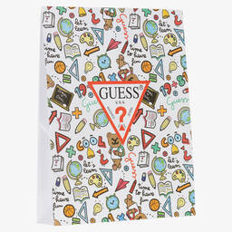 Guess-Красно-белый комплект с джоггерами из хлопка | Childrensalon Outlet