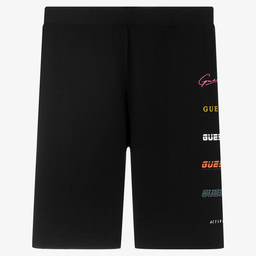 Guess-Teen Black Cycling Shorts | Childrensalon Outlet