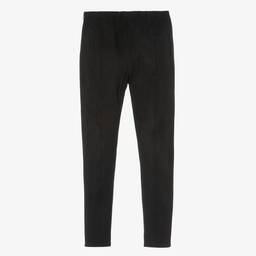 Guess-Teen Black Faux Suede Leggings | Childrensalon Outlet