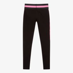 Guess-Teen Black Logo Leggings | Childrensalon Outlet
