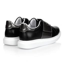 Guess-Teen Black Logo Trainers | Childrensalon Outlet