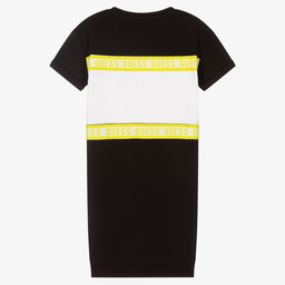 Guess-Teen Black Logo Tshirt Dress | Childrensalon Outlet