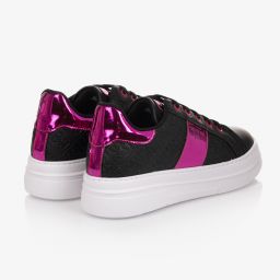 Guess-Teen Black & Pink Trainers | Childrensalon Outlet