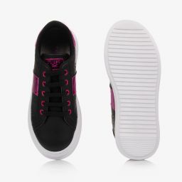 Guess-Teen Black & Pink Trainers | Childrensalon Outlet
