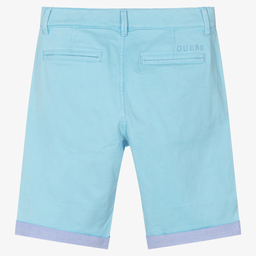 جيس-شورت تينز ولادي قطن عضوي لون أزرق سماوي | Childrensalon Outlet
