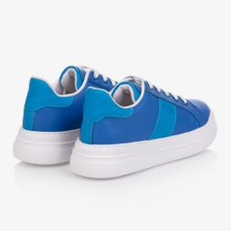 Guess-Teen Blue Lace-Up Trainers | Childrensalon Outlet