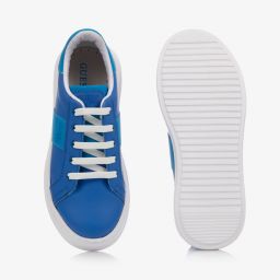 Guess-Teen Blue Lace-Up Trainers | Childrensalon Outlet