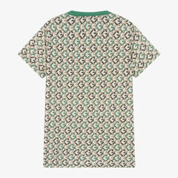 Guess-Бежевая хлопковая футболка для мальчиков | Childrensalon Outlet