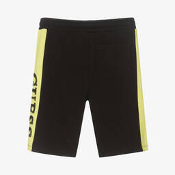 Guess-Teen Boys Black & Green Shorts | Childrensalon Outlet
