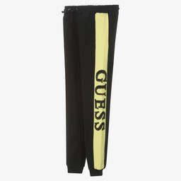Guess-Teen Boys Black Logo Joggers | Childrensalon Outlet