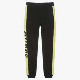 Guess-Teen Boys Black Logo Joggers | Childrensalon Outlet