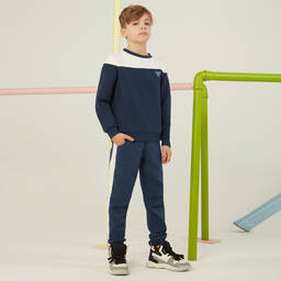 Guess-Teen Boys Blue & Ivory Joggers | Childrensalon Outlet