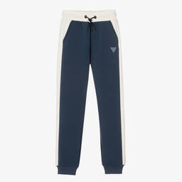 Guess-Teen Boys Blue & Ivory Joggers | Childrensalon Outlet