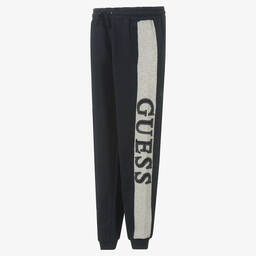 Guess-Teen Boys Blue Logo Joggers | Childrensalon Outlet