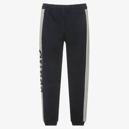 Guess-Teen Boys Blue Logo Joggers | Childrensalon Outlet