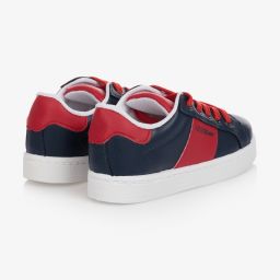Guess-Teen Boys Blue Logo Trainers | Childrensalon Outlet