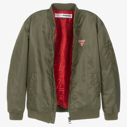 Guess-Зеленая куртка с рисунком Бэнкси | Childrensalon Outlet