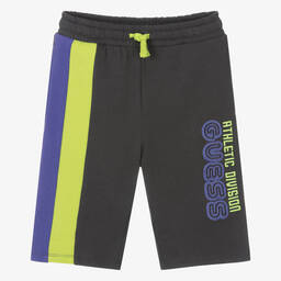 Guess-Teen Boys Grey Cotton Jersey Shorts | Childrensalon Outlet