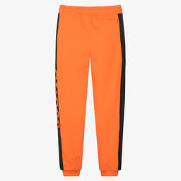 Guess-Teen Boys Orange Logo Joggers | Childrensalon Outlet