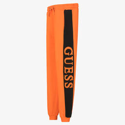 Guess-Teen Boys Orange Logo Joggers | Childrensalon Outlet