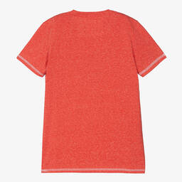 Guess-Teen Boys Red Logo T-Shirt | Childrensalon Outlet